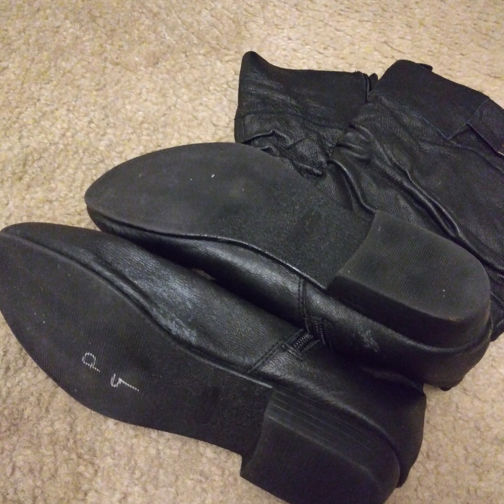 Comfort view brand leather size 10 boots womens